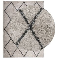 Petromila vidaXL Chlpatý koberec vysoký vlas béžovo-antracitový 200x280 cm