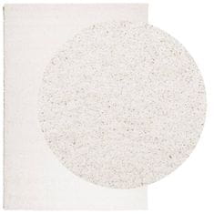 Petromila vidaXL Shaggy koberec PAMPLONA, vysoký vlas, moderný krémový 120x170cm
