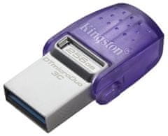 Kingston DataTraveler microDuo 3C, 256GB (DTDUO3CG3/256GB), fialová