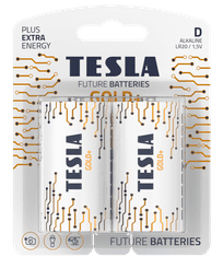TESLA - batéria D GOLD+, 2 ks, LR20