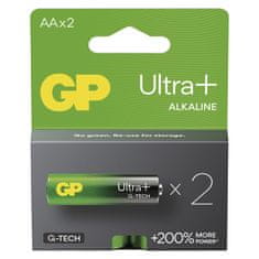 GP Alkalická batéria ULTRA PLUS AA (LR6) - 2ks