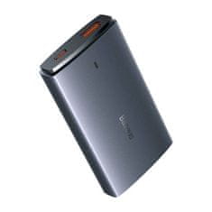 BASEUS Nabíjačka do siete GaN5 Pro Ultra Slim USB-C/USB-A 65 W sivá