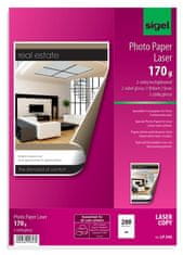Sigel Fotopapier - A4, 170g/m2, lesklý, obojstranný, 200 listov