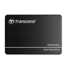 Transcend SSD422K 128 GB Industrial SSD disk 2.5" SATA3, MLC, Aluminium case, 550 MB/s R, 460 MB/W, čierny