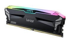LEXAR ARES DDR5 32GB (kit 2x16GB) UDIMM 6800MHz CL34 XMP 3.0 & EXPO - RGB, Heatsink, čierna