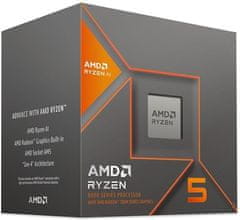 AMD cpu Ryzen 5 8600G AM5 Box (6core, 12x vlákno, 2MB, 65W, AM5 Radeon 760M Graphics), chladič Wraith Stealth