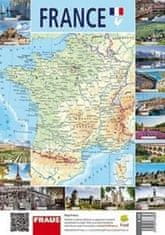 France - Nástenná mapa