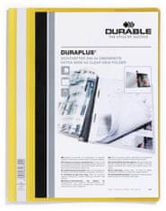 Durable Plastový rýchloviazač - A4, s vreckom, žlté, 1 ks