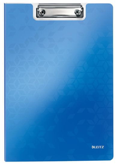 LEITZ Uzatvárateľná písacia podložka s klipom WOW - A4, modrá