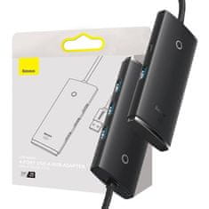 BASEUS Rozbočovač 4w1 Baseus Lite Series USB do 4x USB 3.0 2m (černý)