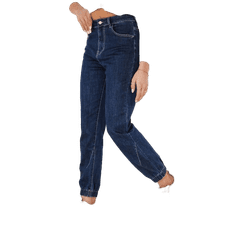 Dstreet Dámske džínsové nohavice CALCEA tmavomodré uy1969 XL