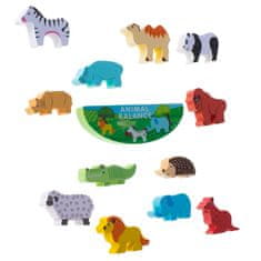 WOWO Vyvažovacia Logická Hra Safari so Zvieratkami - Edukačná Zábava pre Deti