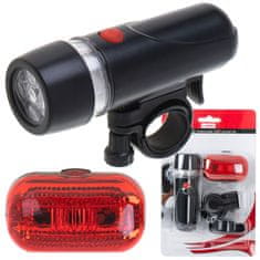 WOWO LED Svetlo na Bicykel Predné a Zadné, Batérie Inkludované - Bezpečnostné Osvetlenie