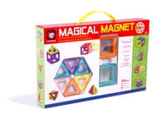 WOWO Magnetické Stavebnice Bloky MAGICKÝ MAGNET - Farebné, 20 Kusov