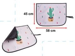 WOWO Kaktusová Magnetická Clona na Okná Auta - Ochrana pred Slnkom