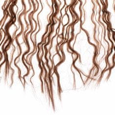 WOWO Afro-Lock Syntetické Vlasy na Zapletanie, Hnedá, 60 cm