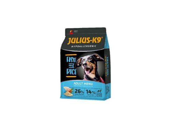 HUKA JULIUS K-9 HighPremium 3kg ADULT Hypoallergenic FISH&Rice