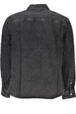 Calvin Klein  Štýlová Pánska Košeľa Čierna Farba: čierna, Veľkosť: XL