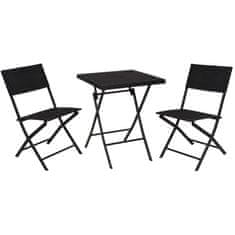 ProGarden Záhradný nábytok skladacia sada 3 ks stôl + 2 stoličky KO-FD4000050