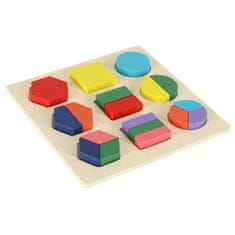 KIK KX7204 Drevená vzdelávacia hračka match shapes 18ks