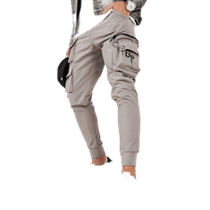 Dstreet Pánske bojové nohavice VORES sivé ux4156 XL
