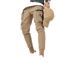 Dstreet Pánske bojové nohavice VORES béžové ux4157 XL