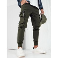 Dstreet Pánske bojové nohavice VORES zelené ux4162 XL