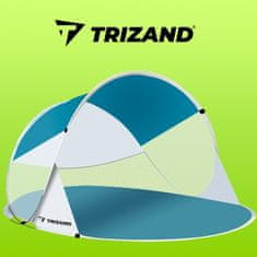 Trizand Samorozkladací plážový stan 190 x 120 x 90 cm Trizand 20974 Modrobiely