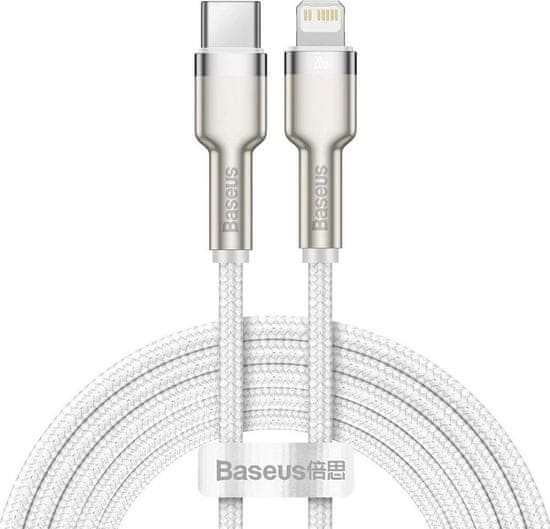 Noname Baseus Cafule Series nabíjecí / datový kabel USB-C na Lightning PD 20W 2m, bílá