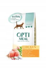 OptiMeal OPTIMEAL suché krmivo pre mačky s kuracím mäsom 10 kg