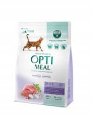OptiMeal OPTIMEAL suché krmivo pre mačky Hairball Controll s kačacinou 200 g