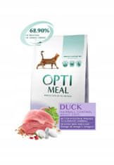 OPTIMEAL suché krmivo pre mačky proti chĺpkom s kačkou 4 kg