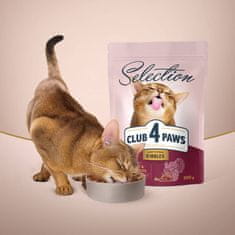 Club4Paws Premium CLUB 4 PAWS suché krmivo pre dospelé mačky - moriak a zelenina 0,3 kg