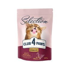 Club4Paws Premium CLUB 4 PAWS suché krmivo pre dospelé mačky - kačica so zeleninou 0,3 kg