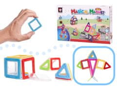 WOWO MAGICKÝ MAGNET MINI - Magnetické Bloky pre Deti, 38 Kusov, Verzia 3, pre deti od 3 rokov