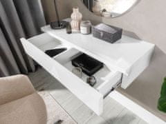 Veneti Toaletka SANCO - biela / lesklá biela + zrkadlo na stenu ZDARMA
