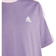 Adidas Tričko fialová XS Essentials 3-stripes