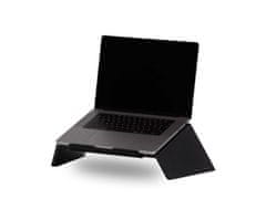 Oakywood Drevený stojan na notebook/Macbook, čierny