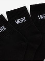 Vans Sada troch párov dámskych ponožiek v čiernej farbe VANS Classic Half Crew 36 1/3