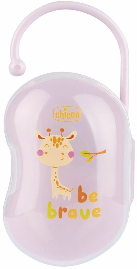 Chicco Pouzdro na dudlík dvojitý Easy Box holka - žirafa