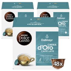 Dallmayr CREMA d‘Oro CAFFE LATTE by NESCAFÉ Dolce Gusto - 3× 16 kapslí