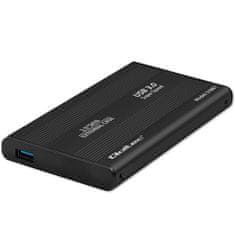 Qoltec HDD/SSD kryt/priečinok 2,5" SATA3 | USB 3.0 | Čierna