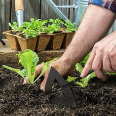 Netscroll Unikátne navrhnutá viacúčelová záhradná motyka pre úpravu zelených plôch, ergonomický tvar motyky zabezpečí, že váš záhradný priestor bude presne tvarovaný, bez buriny, PickGarden