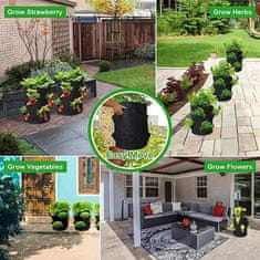 Netscroll Prenosný 26L záhradný záhon z textílie, jednoduché riešenie pre každú terasu, balkón, záhradu alebo skleník, v prípade krupobitia, presuňte na bezpečné miesto a úroda je chránená, FoldingGarden