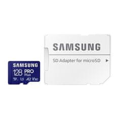 SAMSUNG Pamäťová karta PRO Plus MicroSDXC 128GB + SD adapter