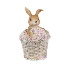 Clayre & Eef Veľkonočná dekorácia, zajačik v kvetináči