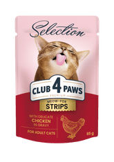 Club4Paws Premium CLUB 4 PAWS mokré krmivo pre mačky - Jemné kuracie mäso v omáčke 12x85g