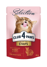 Club4Paws Premium CLUB 4 PAWS mokré krmivo pre mačky - Delikátny králik v omáčke 9+3 ZADARMO