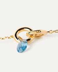PDPAOLA Krásny pozlátený náhrdelník Blue Lily CO01-842-U