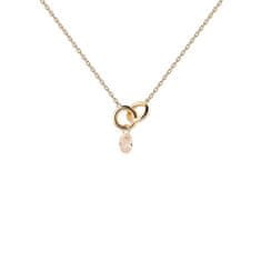 PDPAOLA Krásny pozlátený náhrdelník Peach Lily CO01-844-U